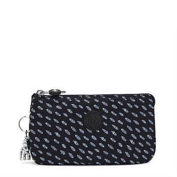 Pouches Kipling Creativity Large Printed Niebieskie | PL 1490HA